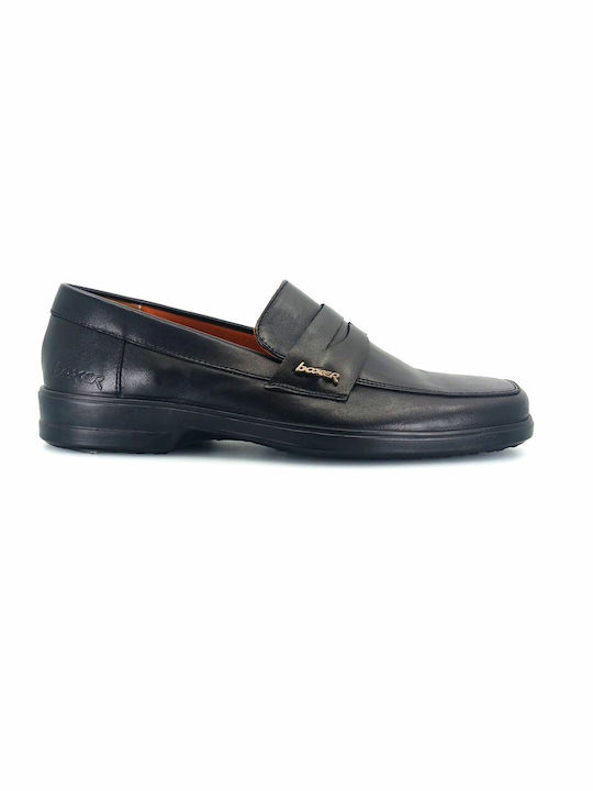 Boxer Men's Leather Loafers Black