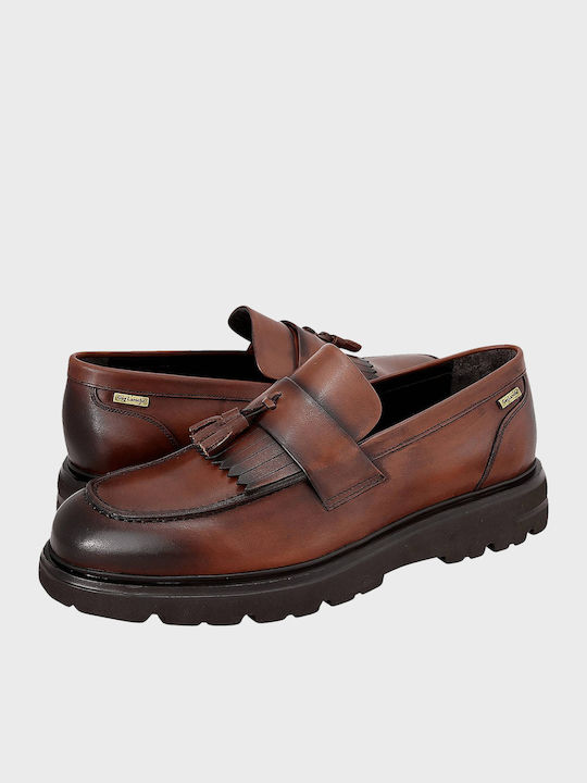 Montrel Leder Herren Mokassins in Braun Farbe