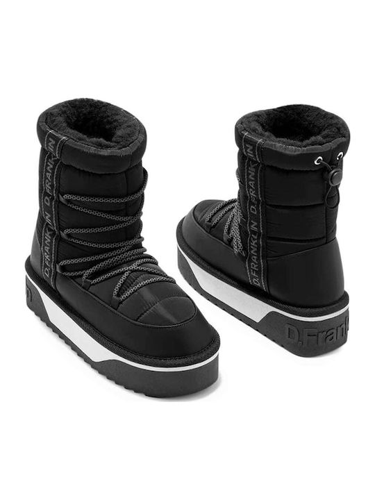 Nordic Women's Snow Boots with Fur Black
