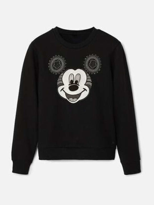Mickey Lung Hanorac pentru femei Negru