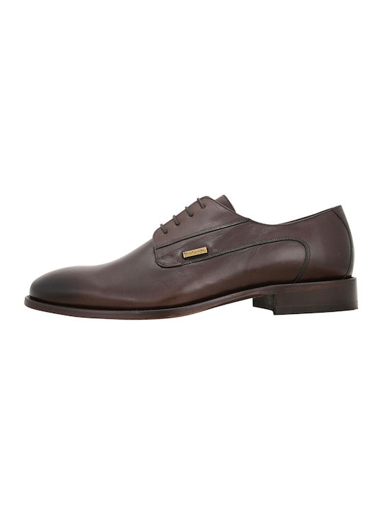 Guy Laroche Men's Leather Dress Shoes Brown