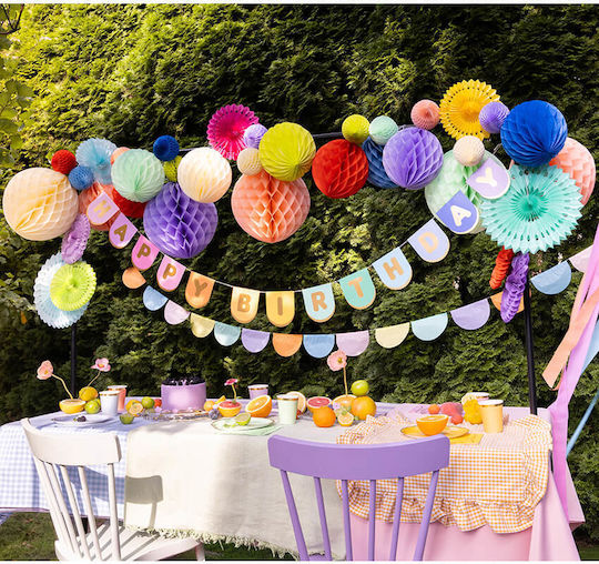 PartyDeco Paper Ball Hanging Ornament for Party in Lilac color 1pcs 20cm KB20-004