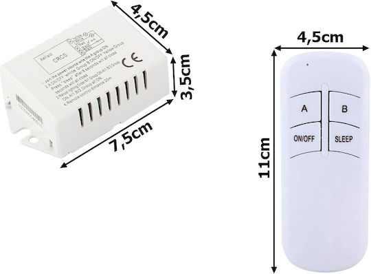 Verk Group Smart Switch 1 Καναλιού με Τηλεχειριστήριο