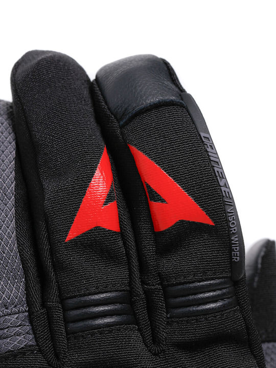 Dainese Teyde Men's Motorcycle Gloves All Seasons Waterproof Black/Iron Gate