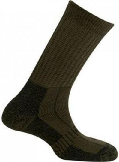 Mund Jagdsocken Wolle in Khaki Farbe
