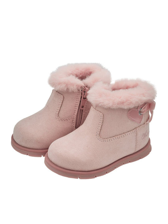 First Step Kinderstiefeletten mit Reißverschluss Rosa