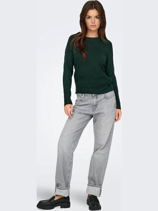 Damen Langarm Pullover Grün