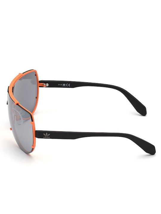 adidas Originals Unisex Sunglasses with Orange Plastic Frame and Blue Lens OR0031 43C