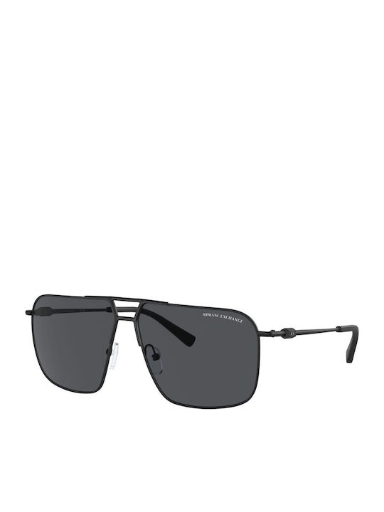 Armani Exchange Мъжки Слънчеви Очила с Черна Метална Рамка и Сиви Стъкла AX2050S 600087