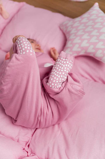 Baby Bliss Winter Sleeping Bag with Feet 2.5 Tog Penguin Pink