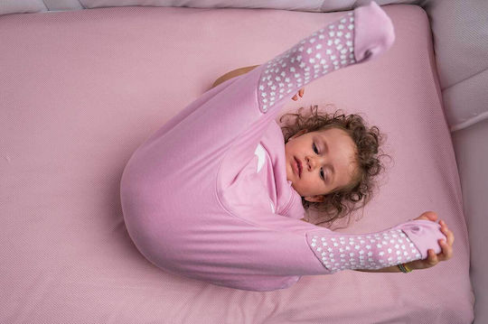 Baby Bliss Winter Sleeping Bag with Feet 2.5 Tog Penguin Pink