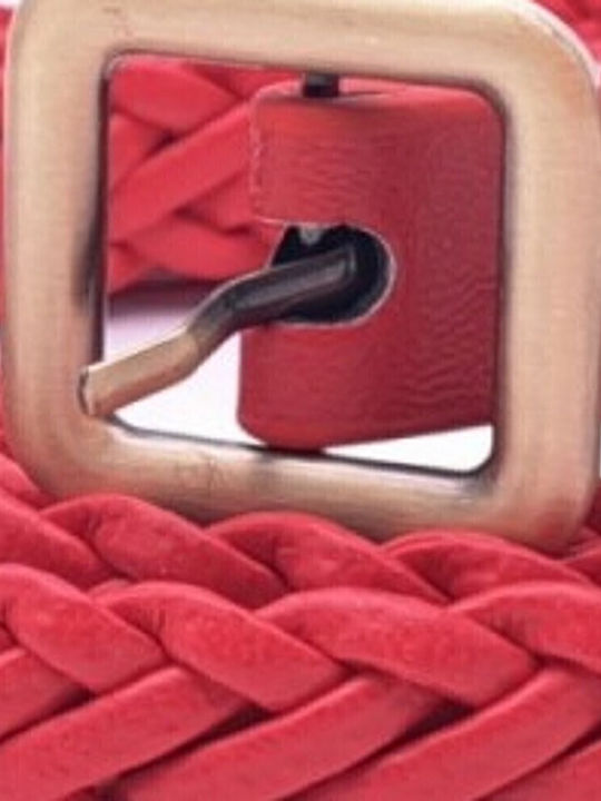 Wide Women's Belt Red