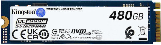 Kingston DC2000B SSD 480GB τύπου M.2 με σύνδεση PCI Express 4.0 (PS5 Compatible) SEDC2000BM8/480G