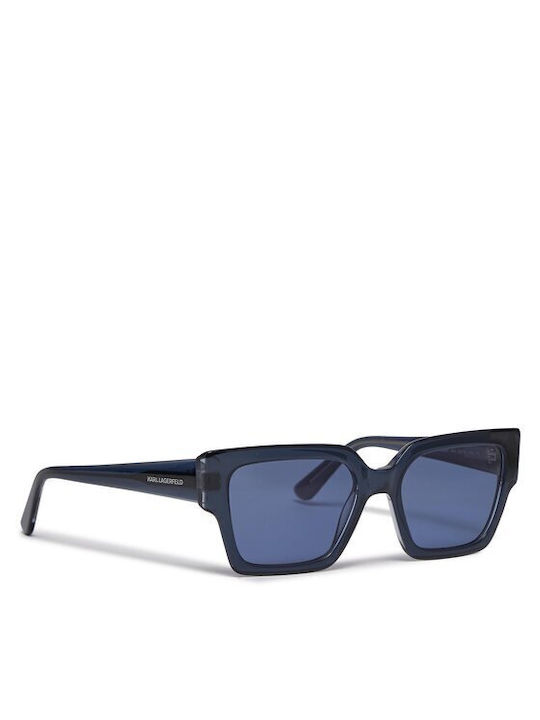 Karl Lagerfeld Women's Sunglasses with Navy Blue Plastic Frame and Blue Lens KL6089S-405