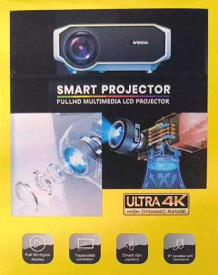 Andowl Projector LCD Λάμπας LED Q-HD700