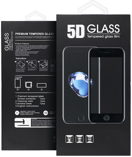 5D 0.3mm Full Glue Full Face Tempered Glass Black (iPhone 16, Apple)