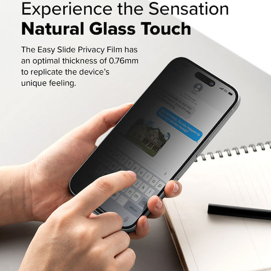 Ringke Privacy Tempered Glass 2τμχ (iPhone 15 Plus / 16 Plus)