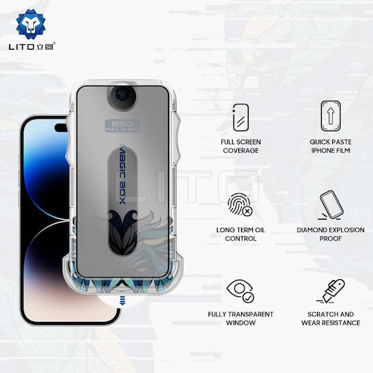 Lito Magic Glass Box D+ Tools Privacy Tempered Glass (iPhone 15 Pro)