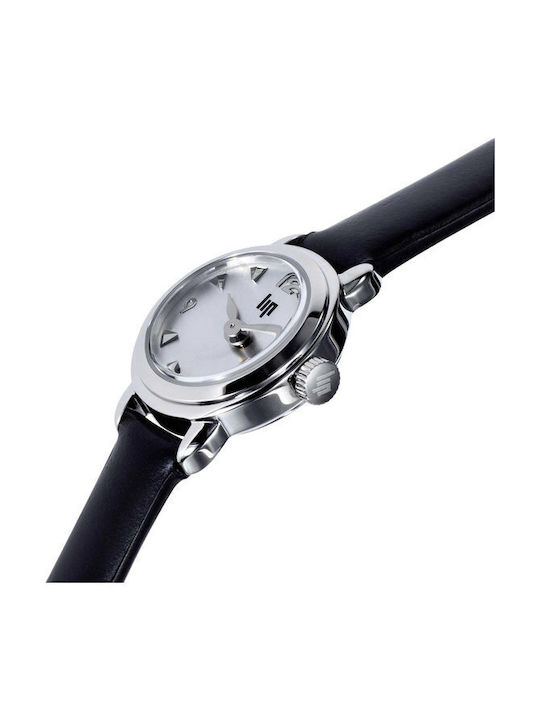 Lip Watches Henriette Watch with Black Leather Strap