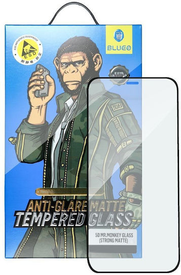 Blueo Mr Monkey 5D 0.26mm Privacy Tempered Glass Black (iPhone 16 Pro)