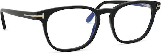 Tom Ford Plastic Eyeglass Frame Black FT5868-B/001