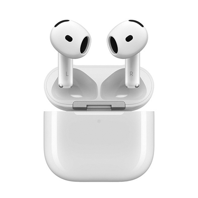 Apple AirPods 4 Earbud Bluetooth Handsfree Ακουστικά με Αντοχή στον Ιδρώτα και Θήκη Φόρτισης Λευκά (MXP63LLA)