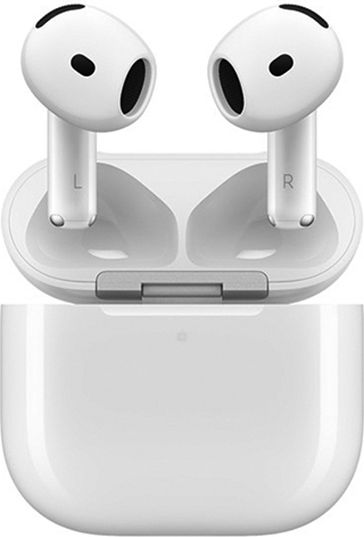 Apple AirPods 4 Earbud Bluetooth Handsfree Earphones with Sweat Resistance and Charging Case White