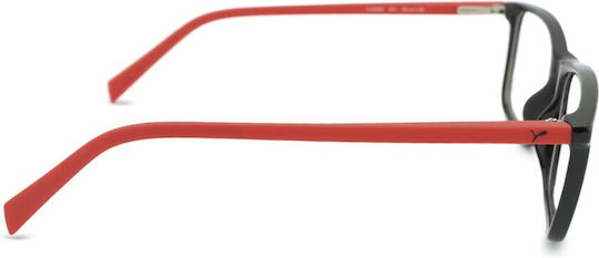PUMA Children's Plastic Eyeglass Frame Black PJ0066O 001