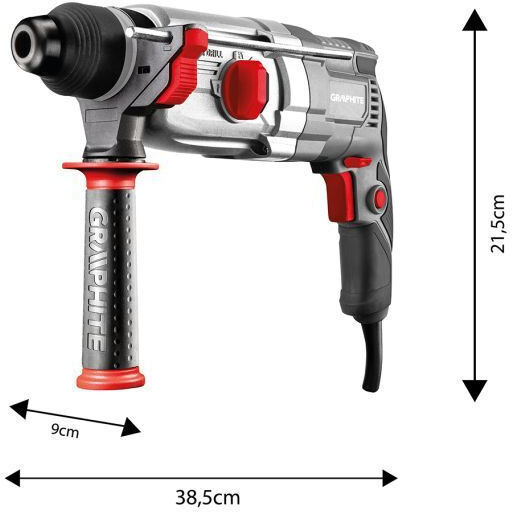 Graphite Impact Demolition Hammer Electric 800W with Chuck SDS Plus