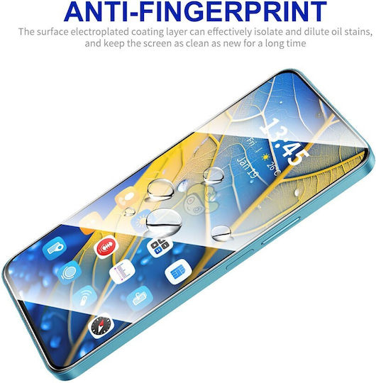 Motorola Moto G35 5g Enkay Лесен монтаж Пълно закалено стъкло Прозрачно