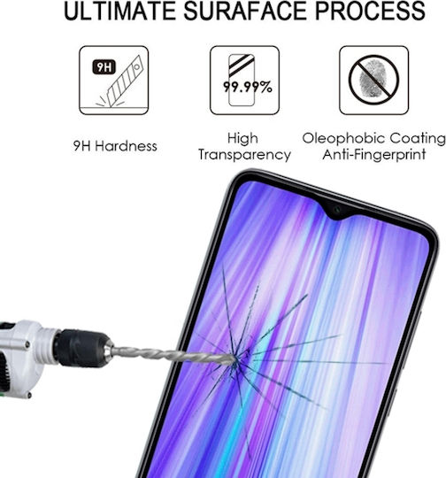 Стъклен протектор за екран с пълно покритие за Xiaomi Redmi Note 8 Pro