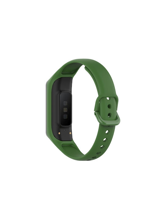 Samsung Galaxy Fit 2 Silicone Watch Band Σκούρο Πράσινο Samsung Galaxy Fit 2 Silicone Watch Band Σκούρο Πράσινο