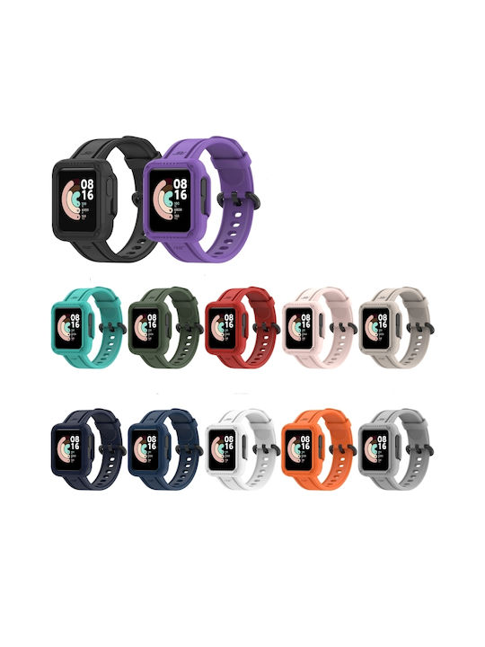 Xiaomi Mi Watch Lite Silicone Solid Color Band Watch White