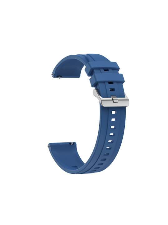 Huawei Watch 4 Tire Pattern Ασημένια Πόρπη Λουράκι Ρολογιού Σιλικόνης Μπλε Huawei Watch 4 Tire Pattern Ασημένια Πόρπη Λουράκι Ρολογιού Σιλικόνης Μπλε