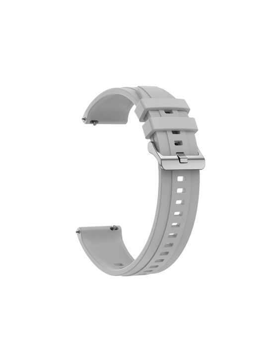 Huawei Watch 4 Tire Pattern Silver Silicone Strap Light Gray