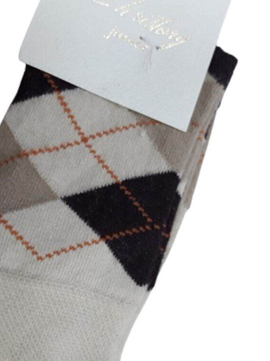 Dikissizdir Kids' Socks Ecru