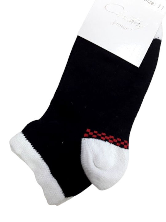 Dikissizdir Kids' Ankle Socks Black, White