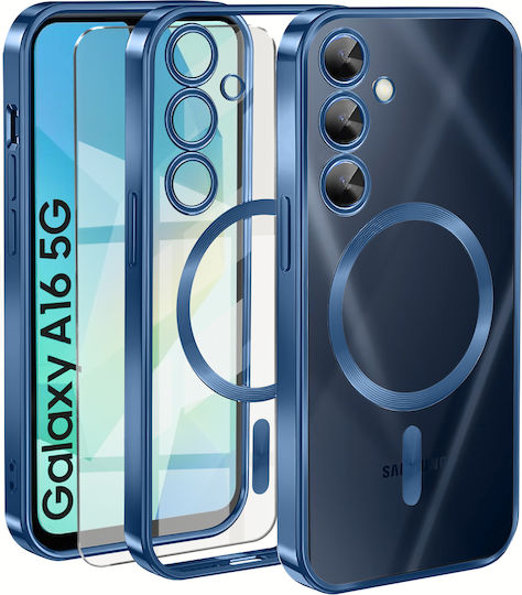 Θήκη Samsung Galaxy A16 Electro Magsafe Μπλε + Γυαλί Οθόνη
