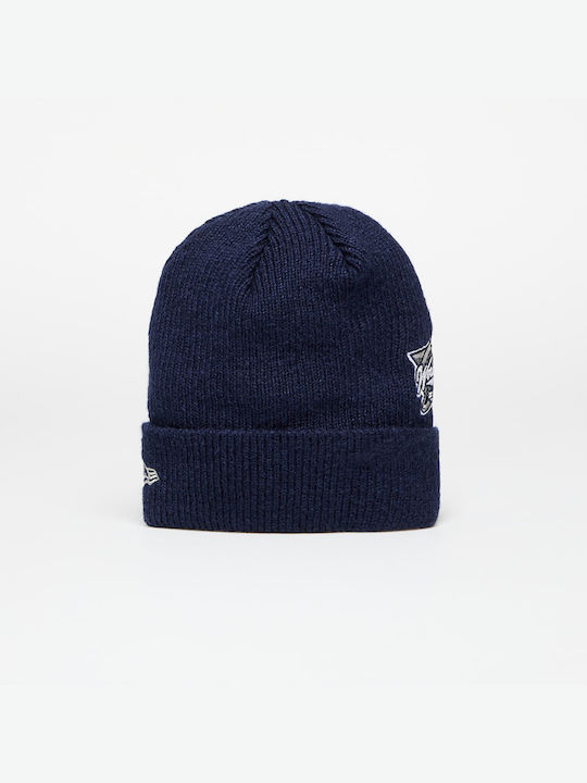 New Era York Yankees Knit Beanie Unisex Beanie Knitted in Navy Blue color