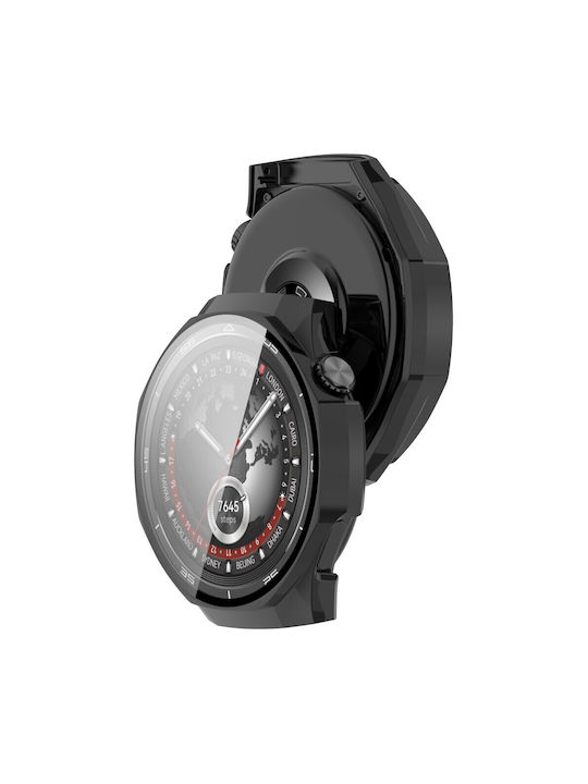 2-in-1 Hülle + Panzerglas für Huawei Watch GT 5 Pro 46mm Schwarz