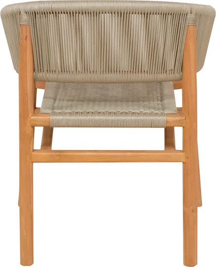 Kajone Armchair Natural Shade and Cream 62x55x75cm