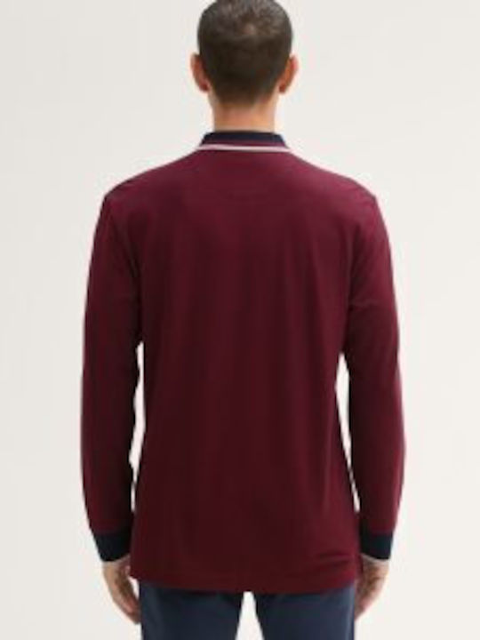 Tom Tailor Polo Long Sleeve Blouse Burgundy