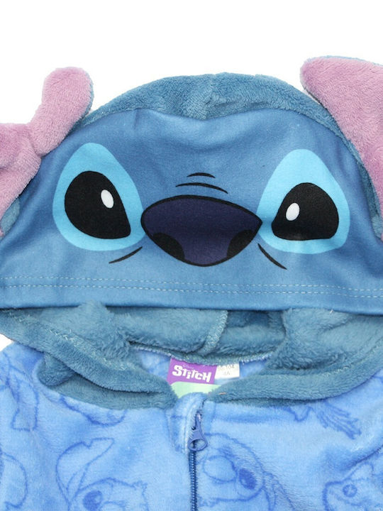 Disney Kinder Einteiliger Schlafanzug Winter Fleece Blue