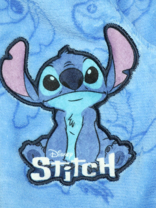 Disney Kids' One-piece Pajamas Winter Fleece Blue Lilo & Stitch