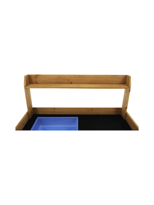 Wooden Masa Bar pentru spații exterioare Βrown and Βlack 94x49x120buc
