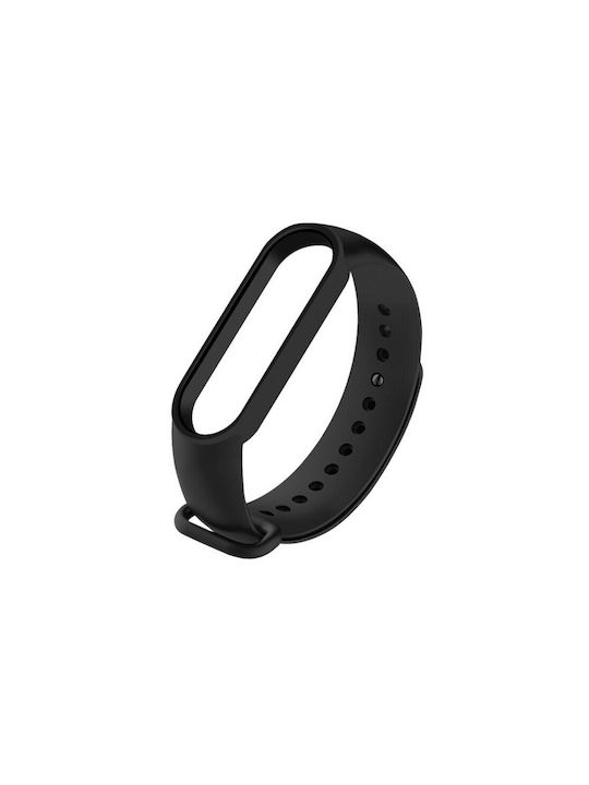 Strap Silicone with Pin Black (Mi Smart Band 5/Mi Smart Band 6)