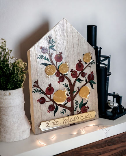 LifeLikes Handgefertigt Tischplatte Glücksbringer Startseite Gold aus Holz 1Stück