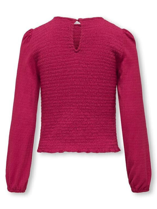 Kids' Shirt Long Sleeve Fuchsia