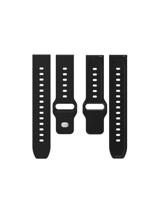 Каишка Kalebol 20 мм за Huawei Watch GT 3 42 мм GT 3 Pro 43 мм вълнообразен дизайн черна 2100179330498