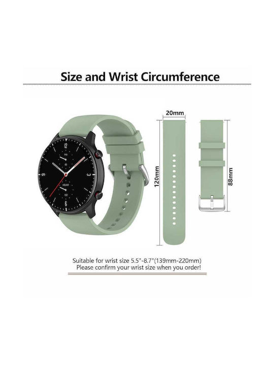 Kalebol Strap Silicone Dark Grey (Huawei Watch GT2 / GT3 (42mm) / GT3 Pro (43mm))